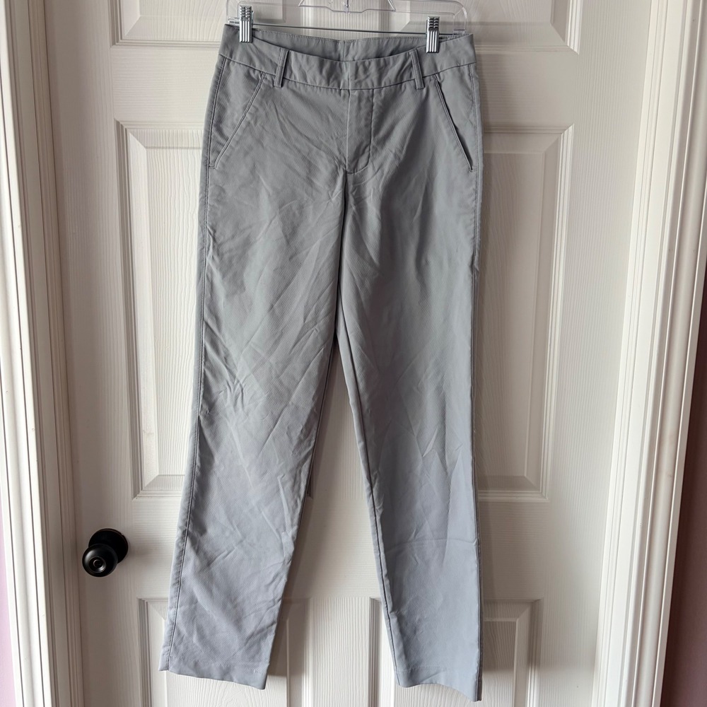Puma Golf Pants Mens 28x32 Gray Performance Slim Fit Straight Leg Trousers